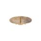 Kerzenteller with mandrel (grooves) Brass 10 cm diameter