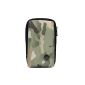 KISS GOLD waterproof hip bag phone pocket with carabiner and two zippered pockets for Sports Camouflage (Electronics)
