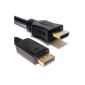 DisplayPort To HDMI Male Sheet Sheet Display Monitor Cable 2m (Electronics)