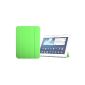 VEO |. GREEN Ultra Slim Smart Case Cover for Samsung Galaxy Tab 3 10.1 fully compatible with the sleep function, screen protector included (Electronics)
