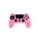 VCOER Pink Pink PS4 grip Silicone Case Silicone Protective Case Cover PS4 handle is thicker strong elastic PS 4 controller silicone cases silicone sleeve protector (Electronics)