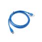 dodocool 1.5M / 5FT 5Gbps SuperSpeed ​​USB 3.0 A male to female data extension cord Sync Cable for printers, scanners, mouse, keyboard, external hard drive, digital camera, web camera, and other USB devices blue (Others)