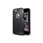 Spigen® - Protective Case for iPhone 6 - Air Cushion technology in Angles / Double-Layer Protection for iPhone 6 - Smooth Black (SGP10968) (Wireless Phone Accessory)