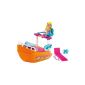 Mattel Polly Pocket X1483 - party boat, including Doll (Toy)
