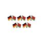 5-pack Germany - Belarus Friendship spin Yantec Pin Flag (Misc.)