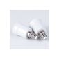tinxi® Set of 2 adapters for lamp holders E14 to E27