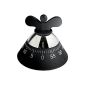 Alessi Kitchen Timer, Kitchen timer in thermoplastic resin, black (household goods)