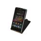 Suncase Flipstyle Leather Case for the Sony Xperia Z in black (Accessories)