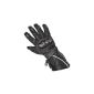 New stainless steel rugged black cowhide leather motorcycle gloves