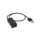 InLine USB to HiFi Audio adapter cable with microphone and optical Toslink Audio output black (Accessories)