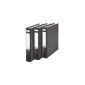 Leitz 310315095 quality folder 180A with slits narrow A4, 3 piece, black (Office supplies & stationery)