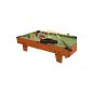 Mini pool table billiard table billiard edition model with accessories wood 69 x 37 x 17 cm (toys)
