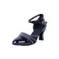 Honeystore Female Strap Dance Shoes Ankle Buckle Leather (Clothing)