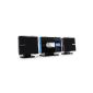 Auna VCP-191 - Channel Stereo design with USB SD CD MP3 player and FM tuner, suitable for wall mounting (compatible ID3 tags, touchpad frame, alarm clock) - Black (Electronics)