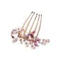 Womdee (TM) Retro Style Modern Only Bronze Full color rhinestone Elegant Peacock Comb hairpins-Purple With Womdee Accessorie (Personal Care)