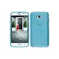 Silicone Case for LG L70 - brushed blue - Cover PhoneNatic ​​Cover + Protector (Electronics)