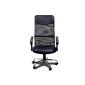 Armchair upholstered ergonomic chair black office Folder Adjustable Height