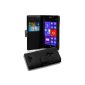 Case Cover PU Leather Case for Nokia Lumia 925 im Book Style in Black (Wireless Phone Accessory)