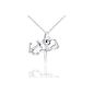 MATERIA necklace pendant GlaubeLiebeHoffnung silver - 925 sterling silver pendants Anchor Cross Heart for chain # KA-13 (Jewelry)