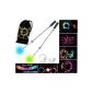 PRO Bolas Bright (multicolored) Slow fade color - Flames N Games Swing Bright LED Poi Poi Bag +!  (Toy)