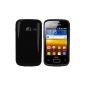 mumbi TPU Silicone Case for Samsung Galaxy Y Duos S6102 black (Accessories)