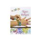 Explanatory book for rainbow loom bracelets.