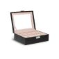 Watches box watch box jewelry box for 10 watches incl. 2 keys, black (household goods)