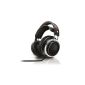 Philips Fidelio X1 / 00 Premium hi-fi stereo headphones from quality leather with 50 mm neodymium drivers, black / brown / silver (Electronics)