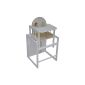 Roba 7512W V72 - Combi highchair, plywood with real-wood veneer, painted white, with Textilpolster (Baby Product)