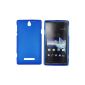 Me Out Kit FR TPU Gel Case for Sony Xperia S - Blue Frost printing (Wireless Phone Accessory)
