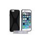 Yousave Accessories iPhone Case 6 Case Black Silicone Gel X-Line Cover (Accessory)