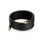 deleyCON 2m HQ Subwooferkabel / subwoofer cable / digital coaxial cable - 1x RCA phono plugs to 1x RCA phono plug - METAL - plated (Electronics)