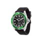 Detomaso Automatic stainless steel case sapphire crystal silicon strap SAN REMO Automatic Diver's Watch Classic Black / Black DT1025-J (clock)