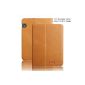boriyuan Amazon Kindle Voyage Real Leather Case Cover leather Case Smart Cover for Amazon Kindle Voyage (November 2014) with Sleep Wake Up Function and magnetic closure in Book Style (Brown)