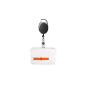 The disclosure Jojo oval with loop clip in black with PVC Badge Holder