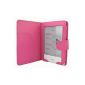 Magnetic Leather Case Cover Case For Kobo Touch eReader eBook - Color Rosé (Electronics)