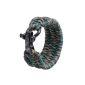The Friendly Swede Survival Bracelet, trilobite specially brawny, 226.8 kg (500 pounds), wide paracord band of curly stainless steel shackle, adjustable size, for wrists with 17.8 to 20.3 cm (7-8 inches) packed, Black (Misc.)