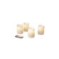 LED candles cream Set of 4 with Remote Control (Health and Beauty)
