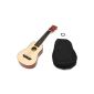 Soprano Ukulele in brown natural glossy with black bag and spare strings
