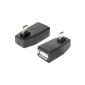 DELOCK Adapter USB micro-B St / USB A Bu 90G wt.  (Accessories)