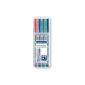 Staedtler 316 WP4 fine writer Lumocolor non-permanent, about 0.6 mm, Staedtler Box with 4 pieces (Office supplies & stationery)
