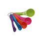 Moonar®Utile Accessories Lot 5 (1.25ml / 2.5ml / 5ml / 7.5ml / 15ml) Kitchen Dispensers Spoons Spoon Measuring Plastic Color Bonbon (Kitchen)