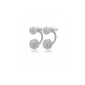 Leyu Fashion Wang White Gold Plated Swarovski Elements crystal ball Shamballa Shinning Earrings (jewelry)