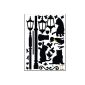 BestOfferBuy - Wall Decal Playful Cats + Silhouette Lamp Romantic (Decal) (Kitchen)