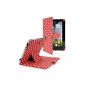 Red polka dots Universal 10.1 inch bag Stand Leatherette Protector Case Cover for Nokia Lumia 2520 10 