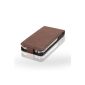 Classic Leather Case for Apple iPhone 4 & 4S with magnetic closure, Color: Brown (Accessories)