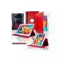 SAVFY Cover for SAMSUNG TAB4 10 tablet "1 RED color