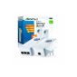 Devolo dLAN 650 triple + Starter Kit (600 Mbit / s, 3 LAN ports, power outlet, data filters, Powerline) white (accessory)