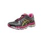 Women running shoes Gel Kayano 20 W black / pink / lime (Textiles)