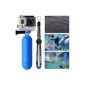 XCSOURCE® monopod diving float bobber Hand Grip Handle Handle + screw + wrist strap accessory float for GoPro Hero 2 3 3 + 4 SJ4000 SJ5000 Blue OS98 (Electronics)